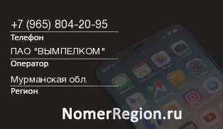 Кто звонил с 9658042095 - регион и оператор